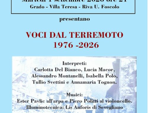 “Voci dal terremoto 1976 – 2026”